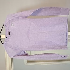 Gymshark Medium Purple Training Base Layer Long Sleeve Top